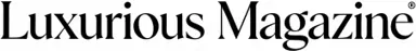 Luxurious Magazine logo in black serif lettering